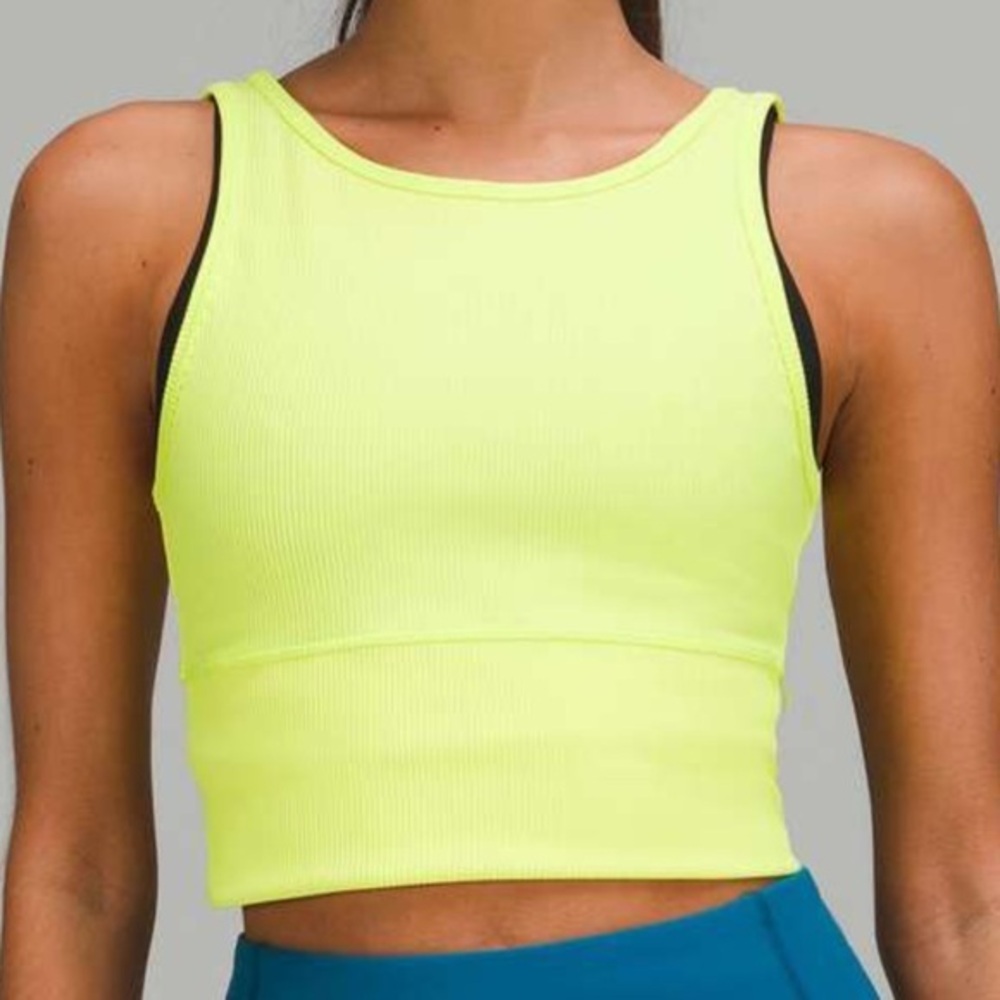 Lululemon Power Pivot Ribbed Tank Top
Electric Lemon